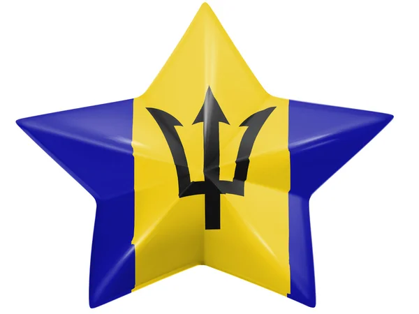 Barbados flagga — Stockfoto