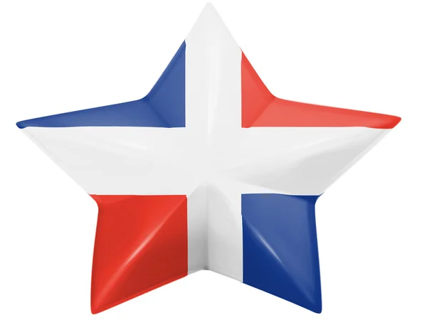 Dominikanska republiken flagga — Stockfoto