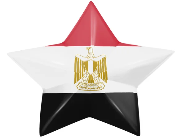 De Egyptische vlag — Stockfoto