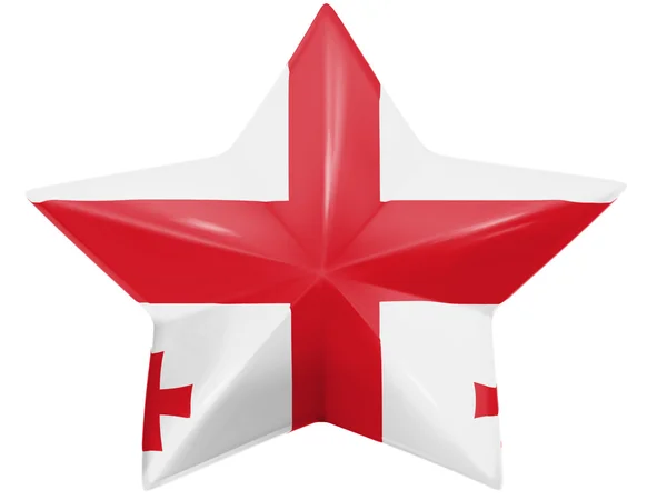 The Georgian flag — Stock Photo, Image