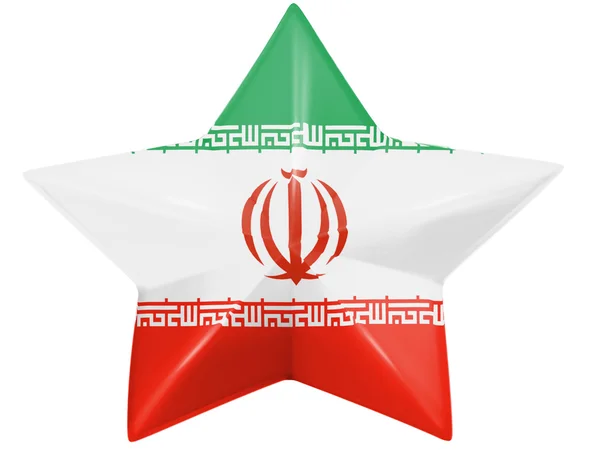 A bandeira iraniana — Fotografia de Stock