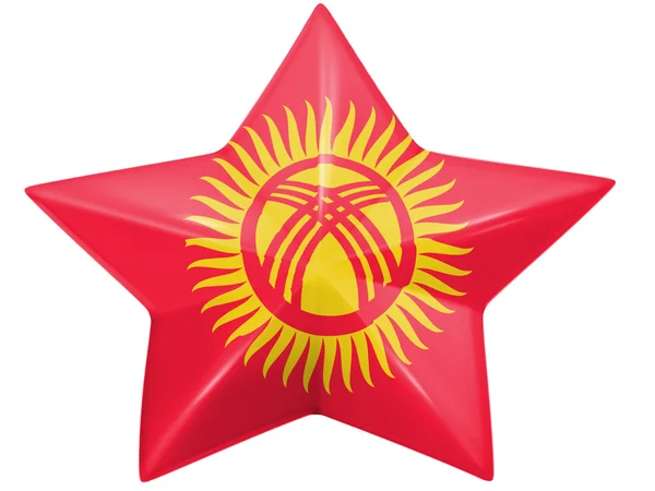 吉尔吉斯斯坦旗 — 图库照片