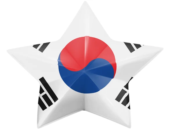 Sydkoreas flagga — Stockfoto