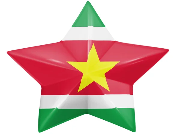 Surinamese flag — Stock Photo, Image