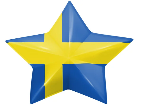 Шведский флаг — стоковое фото