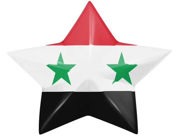 Die syrienflagge — Stockfoto