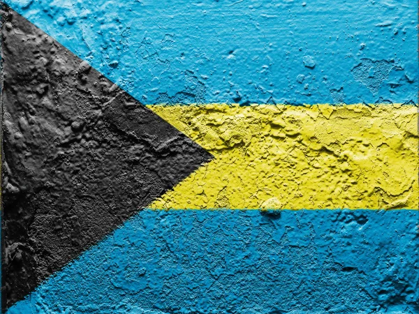 La bandera de Bahamas — Foto de Stock