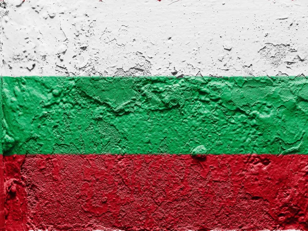 Die bulgarische Flagge — Stockfoto