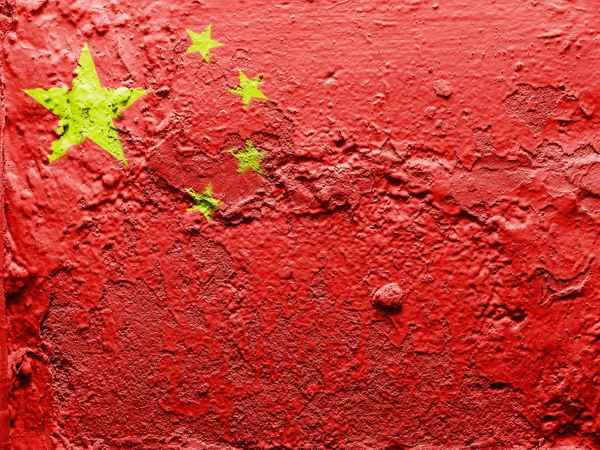 La bandera china — Foto de Stock