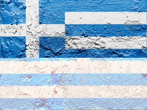 The Greek flag