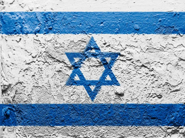 Die israelische Flagge — Stockfoto