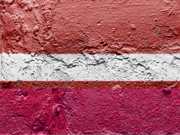 A bandeira da Letónia — Fotografia de Stock