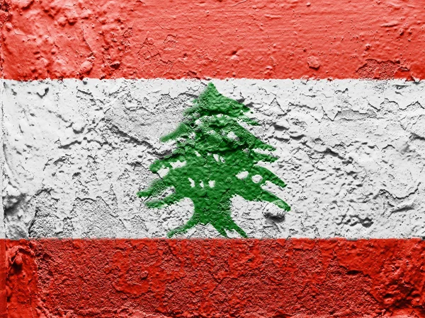 The Lebanese flag — Stock Photo, Image