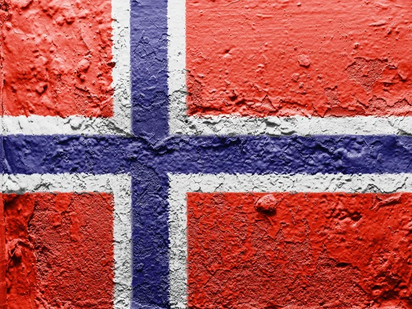 La bandera noruega — Foto de Stock