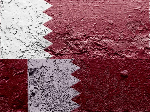 La bandera de Qatar — Foto de Stock