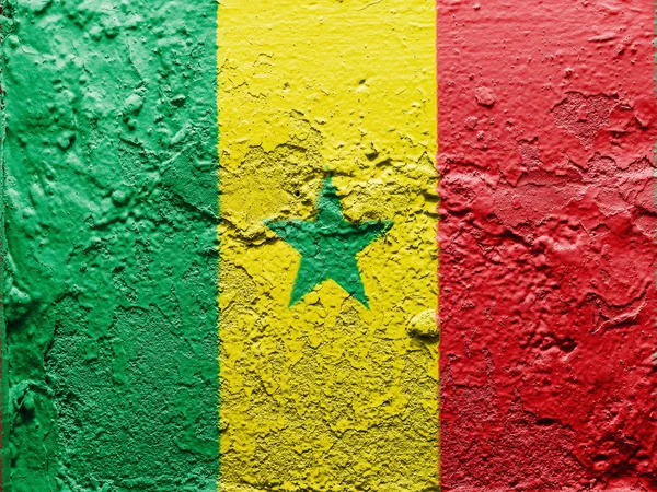 The Senegal flag — Stock Photo, Image