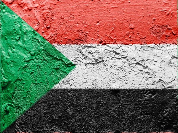 Bandeira do Sudão — Fotografia de Stock