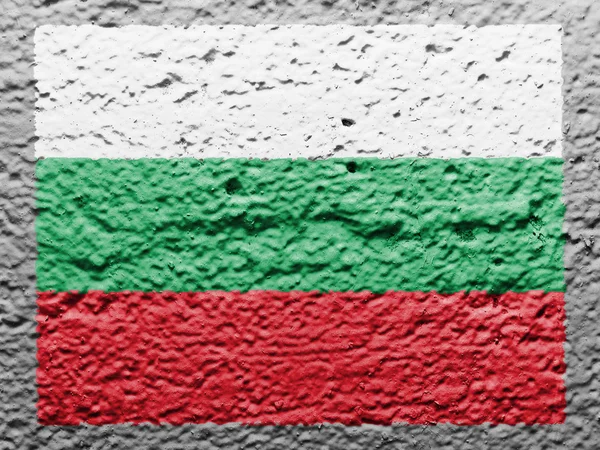 Die bulgarische Flagge — Stockfoto