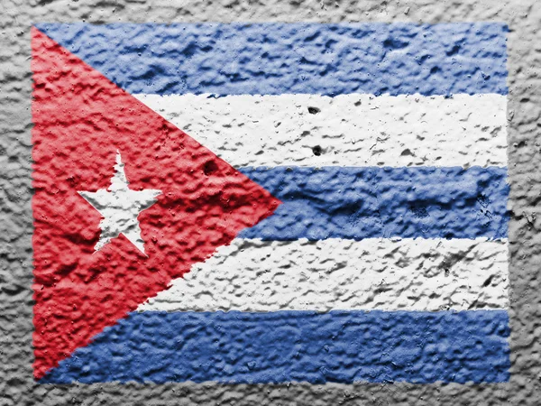 A bandeira cubana — Fotografia de Stock