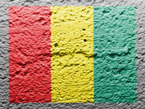 Le drapeau guinéen — Photo