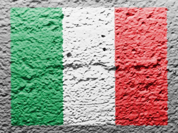 Die italienische Flagge — Stockfoto