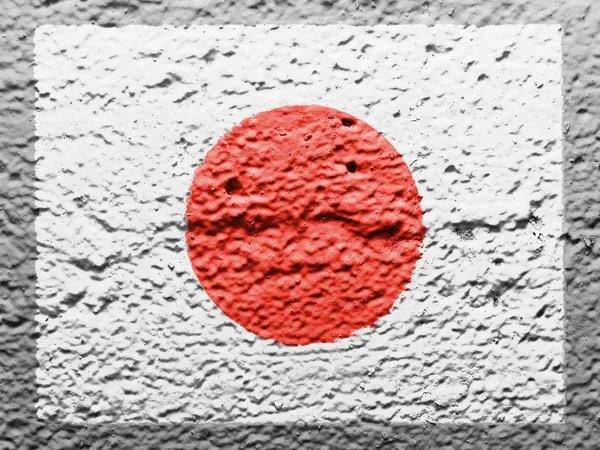 Die japanische Flagge — Stockfoto