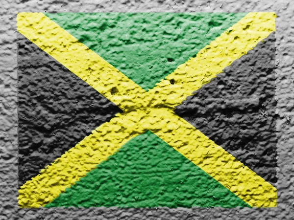 Le drapeau jamaïcain — Photo