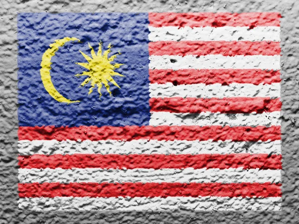 Die malaysische Flagge — Stockfoto