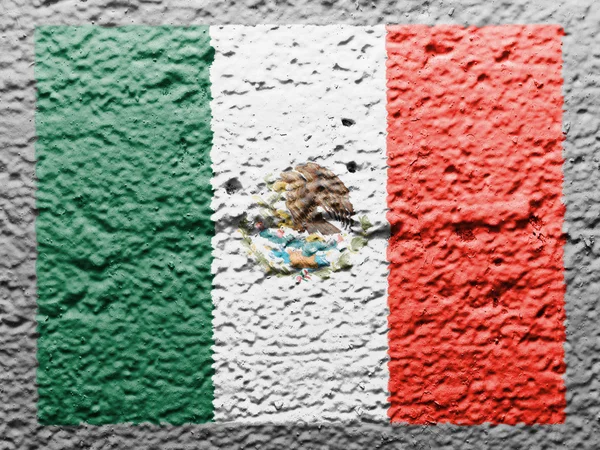 Die mexikanische Flagge — Stockfoto