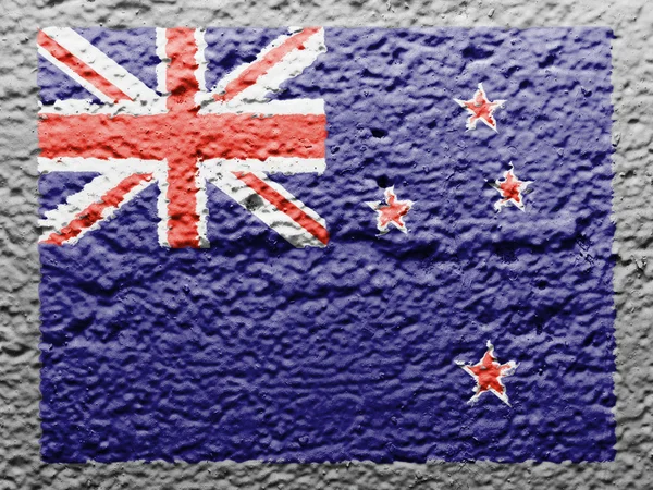 Novozélandská vlajka — Stock fotografie