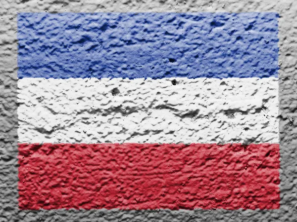 The Serbia and Montenegro flag — Stock Photo, Image