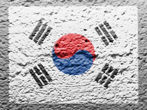 Sydkoreas flagga — Stockfoto