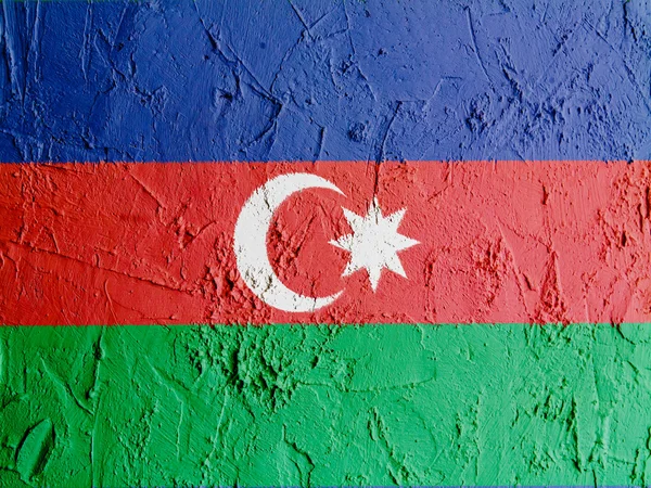 The Azerbaijani flag — Stock Photo, Image