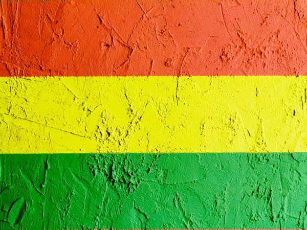 Die bolivianische Flagge — Stockfoto
