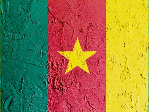 Le drapeau camerounais — Photo