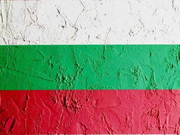 Die bulgarische Flagge — Stockfoto