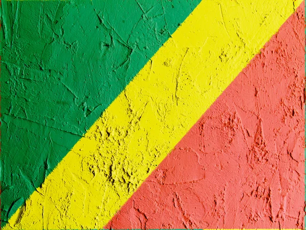 La bandera del Congo — Foto de Stock
