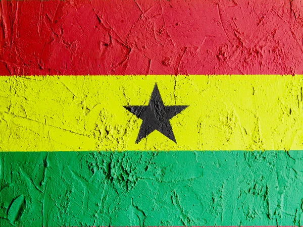 A ghánai zászló — Stock Fotó