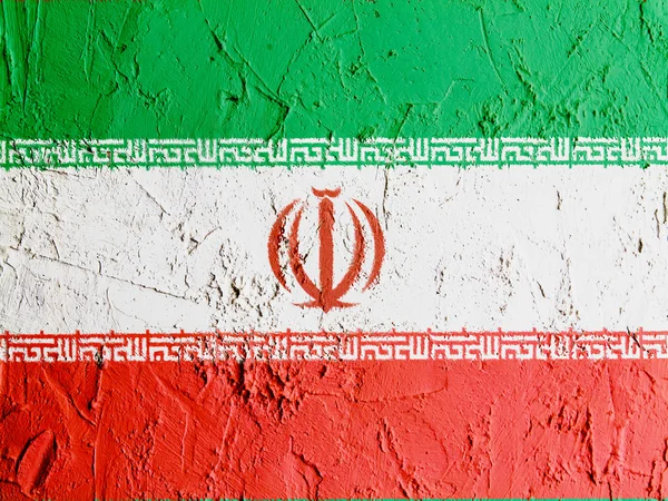 A bandeira iraniana — Fotografia de Stock