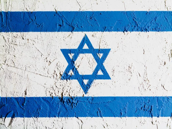 Den israeliska flaggan — Stockfoto