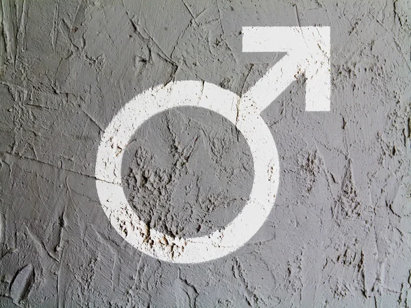 Woman symbol painted on wall — Stock Photo, Image