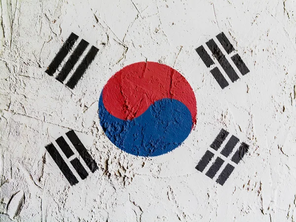 The South Korea flag — Stock Photo, Image