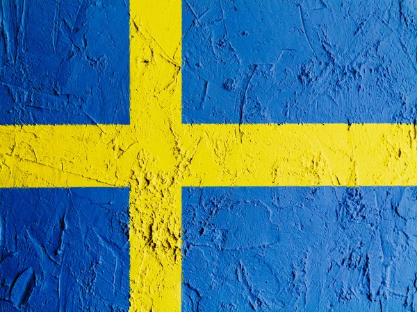 La bandera sueca — Foto de Stock