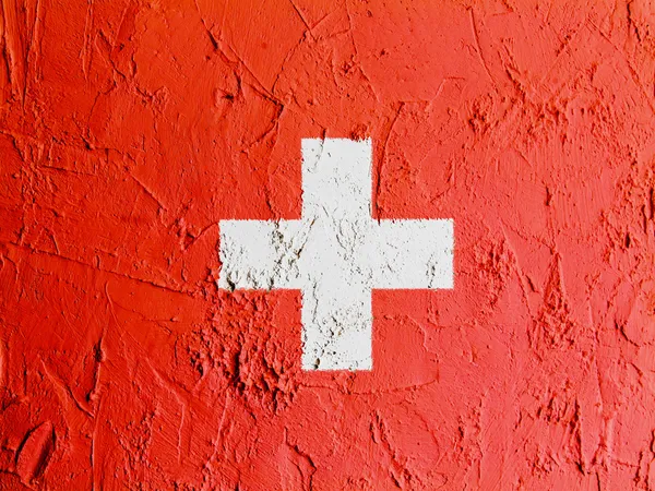 The Swiss flag — Stock Photo, Image