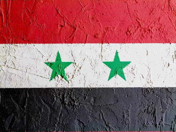 De vlag van Syrië — Stockfoto