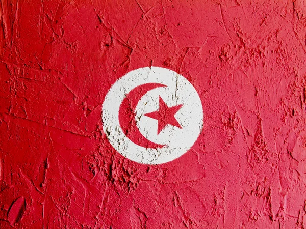 Flaga tunis — Zdjęcie stockowe