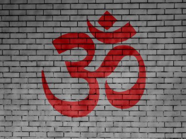 hindu sembolü olarak çizilmiş