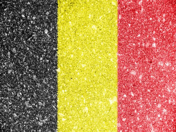 Die belgische Flagge — Stockfoto