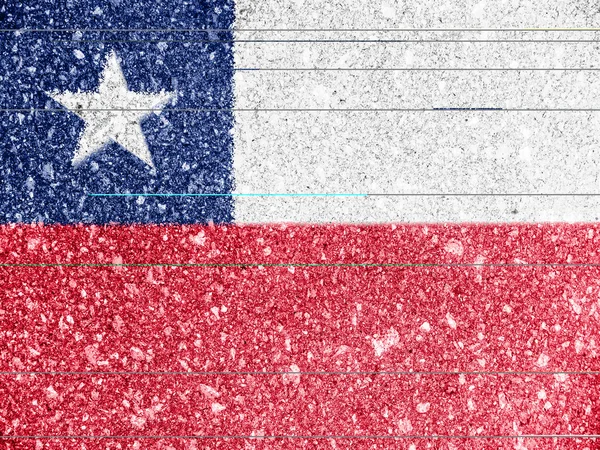 Şili bayrağı — Stok fotoğraf