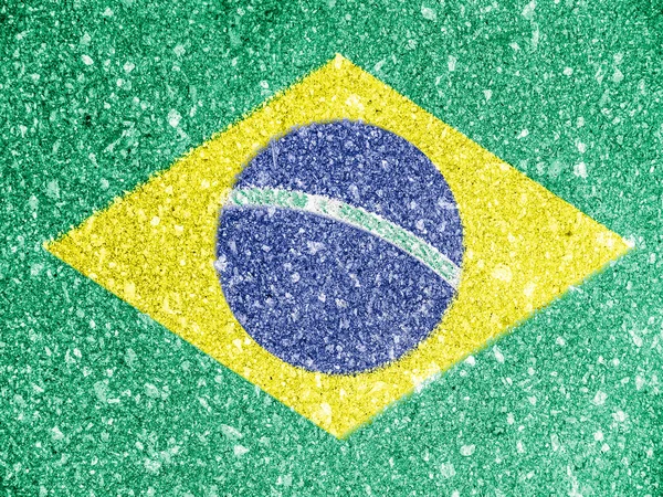 Det brasilianske flag - Stock-foto